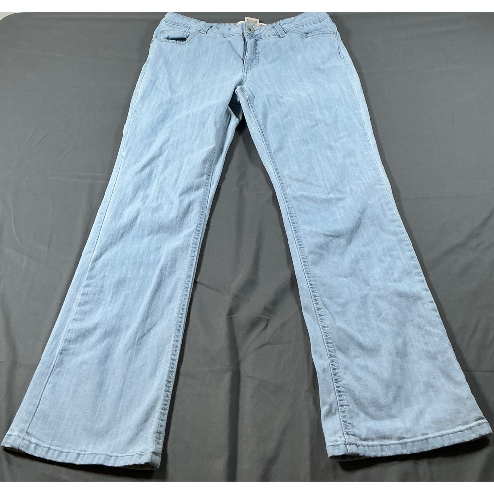 Faded Glory Stretch Bootcut Jeans Light Wash Key West Blue 10 Petite FL198800P